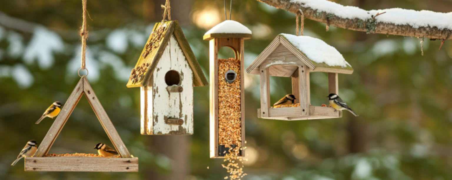 Vogelfütterung im Winter